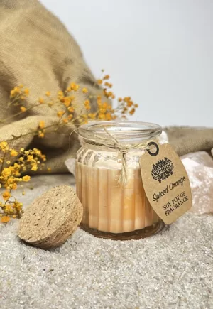 Vela de cera de soja "Naranja Especiada"