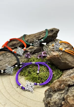 Pulsera nudo de Bruja colores