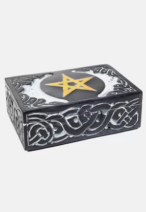 Caja de esteatita con pentagrama