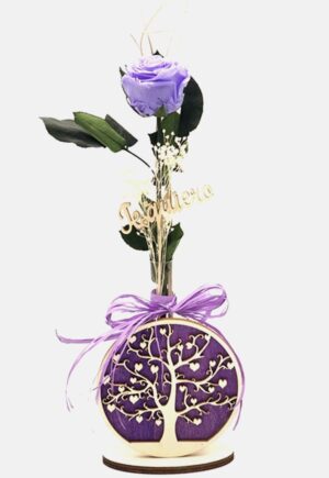 Rosa árbol de la vida "Te quiero" Lila