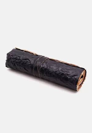 Cuaderno de viaje de cuero negro