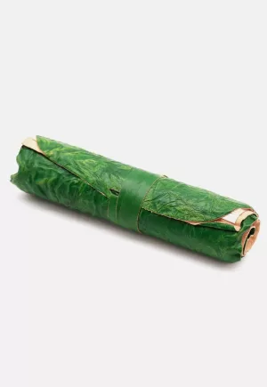 Cuaderno de viaje de cuero verde