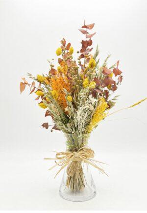 jarron flores naranjas